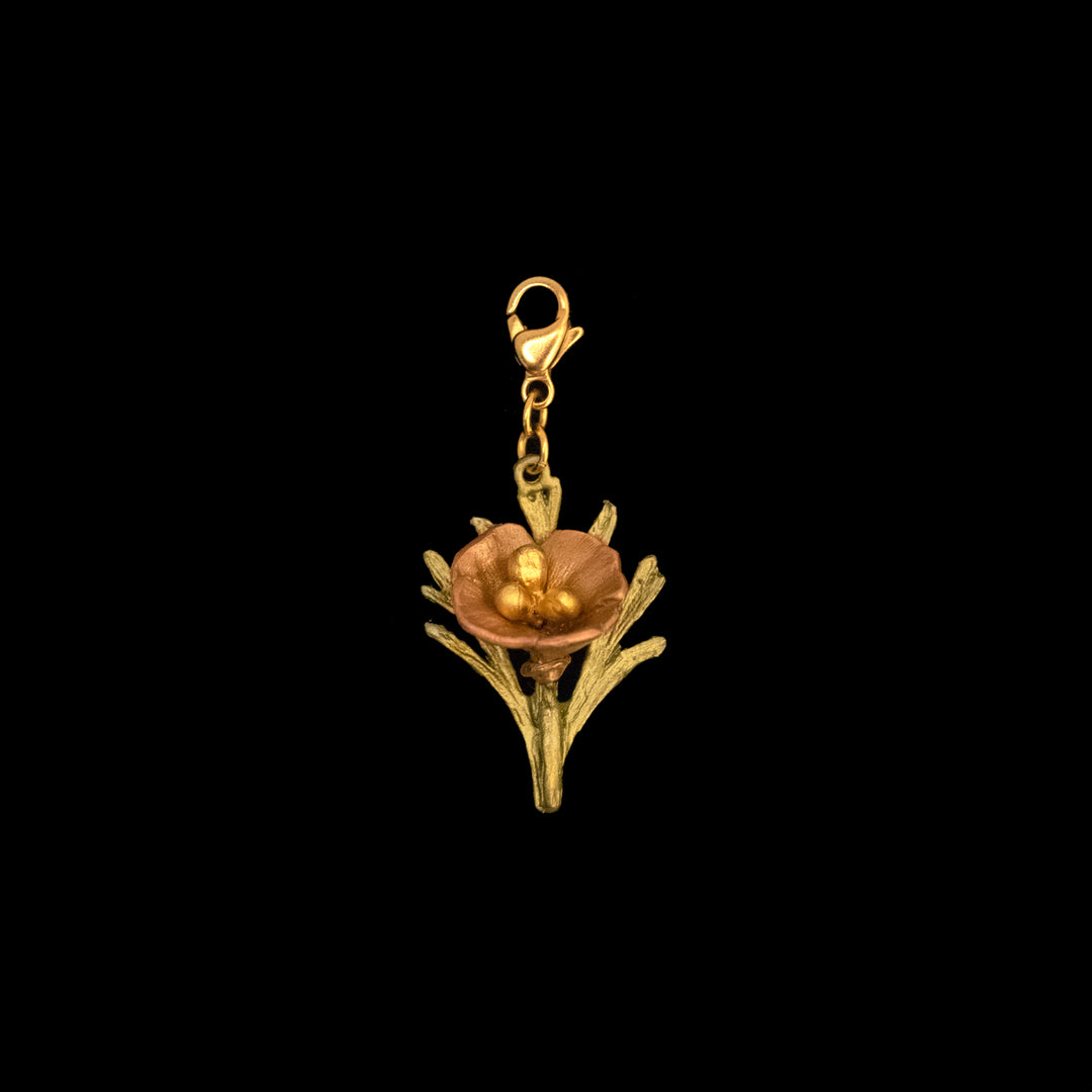 California Poppy Charm