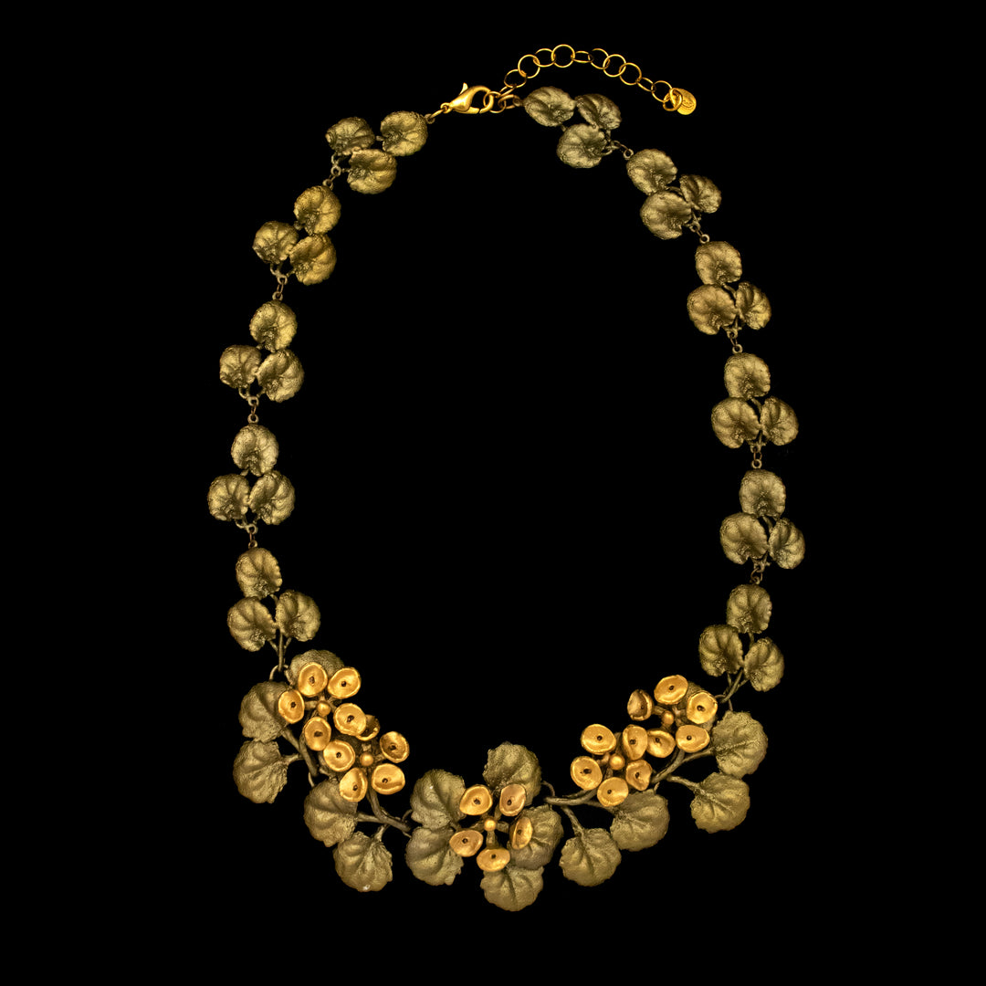 Golden African Violet Necklace - Web Exclusive
