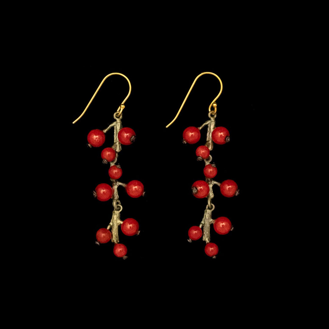 Winterberry Earrings - Long Wire