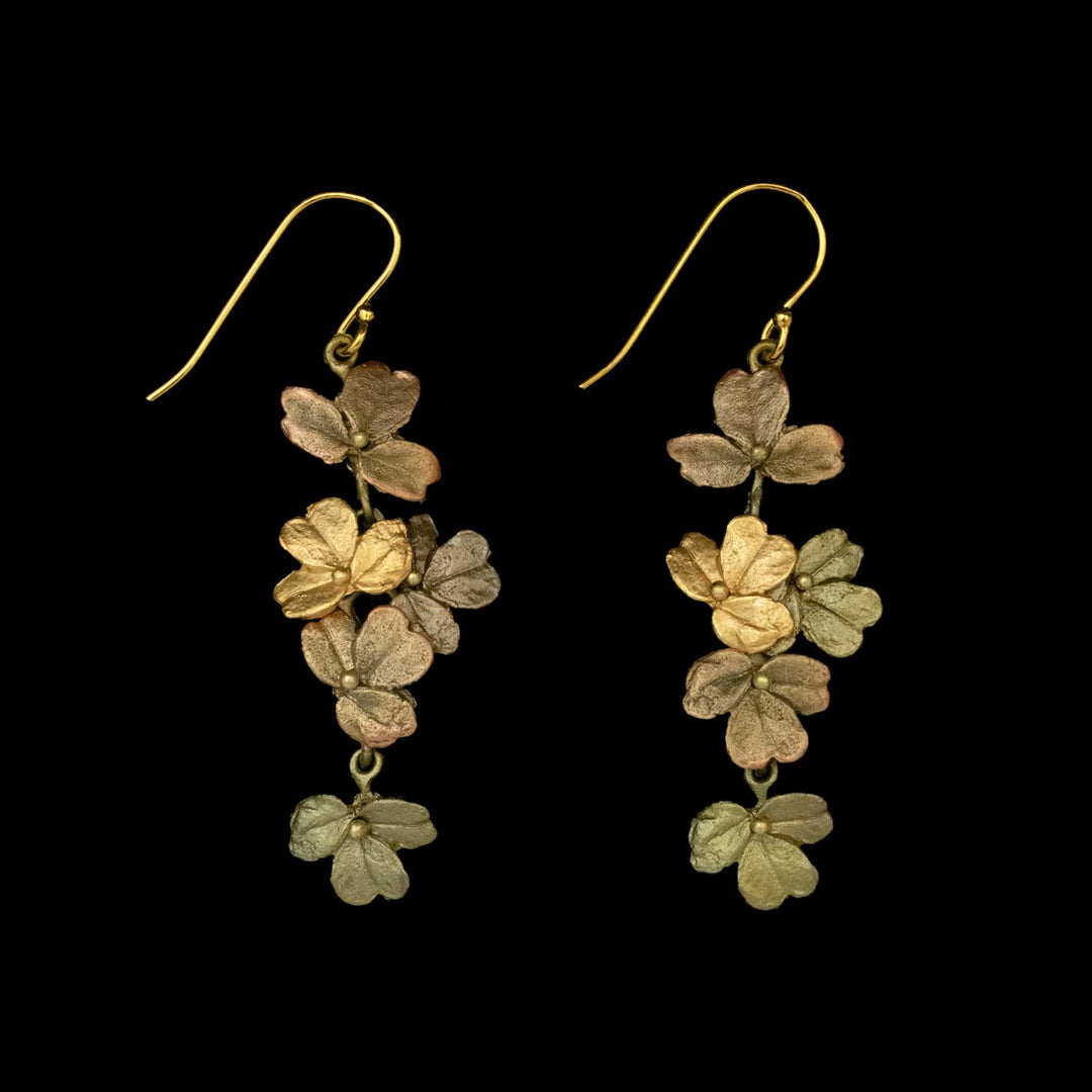 Wood Sorrel Earrings - Wire