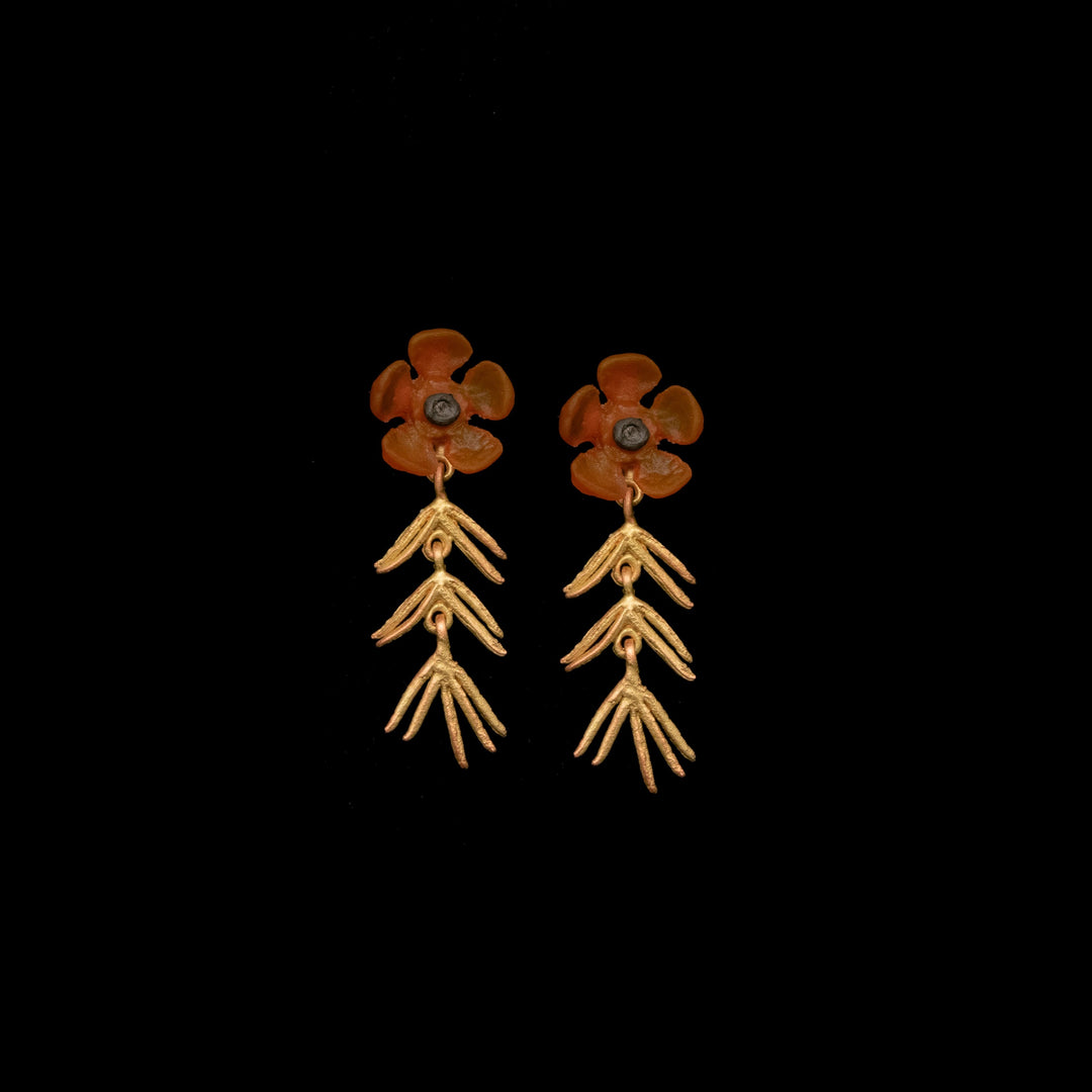 Waxflower Earrings - Post Drop