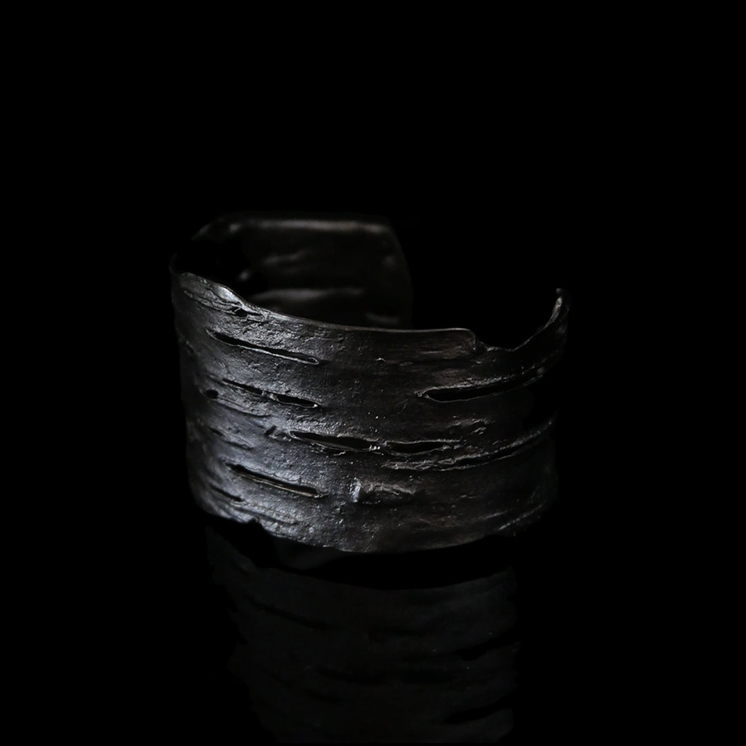 Birch Bark Cuff - Gunmetal