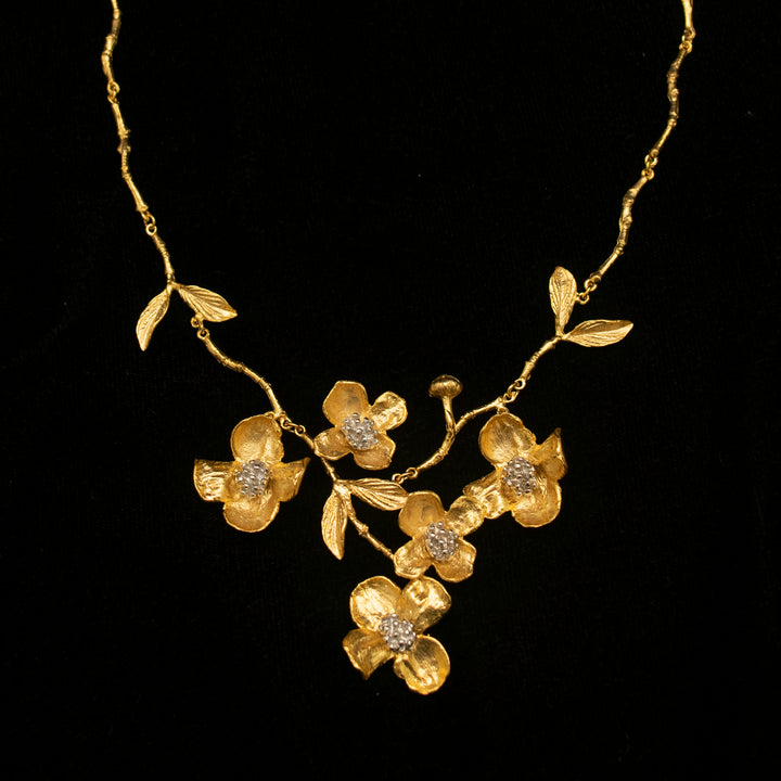 Fine Dogwood Statement Necklace