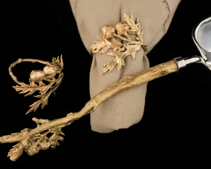 Acorn & Oak Napkin Rings