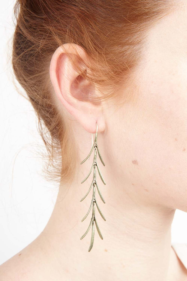 Rosemary Earrings - Long Wire Dangle