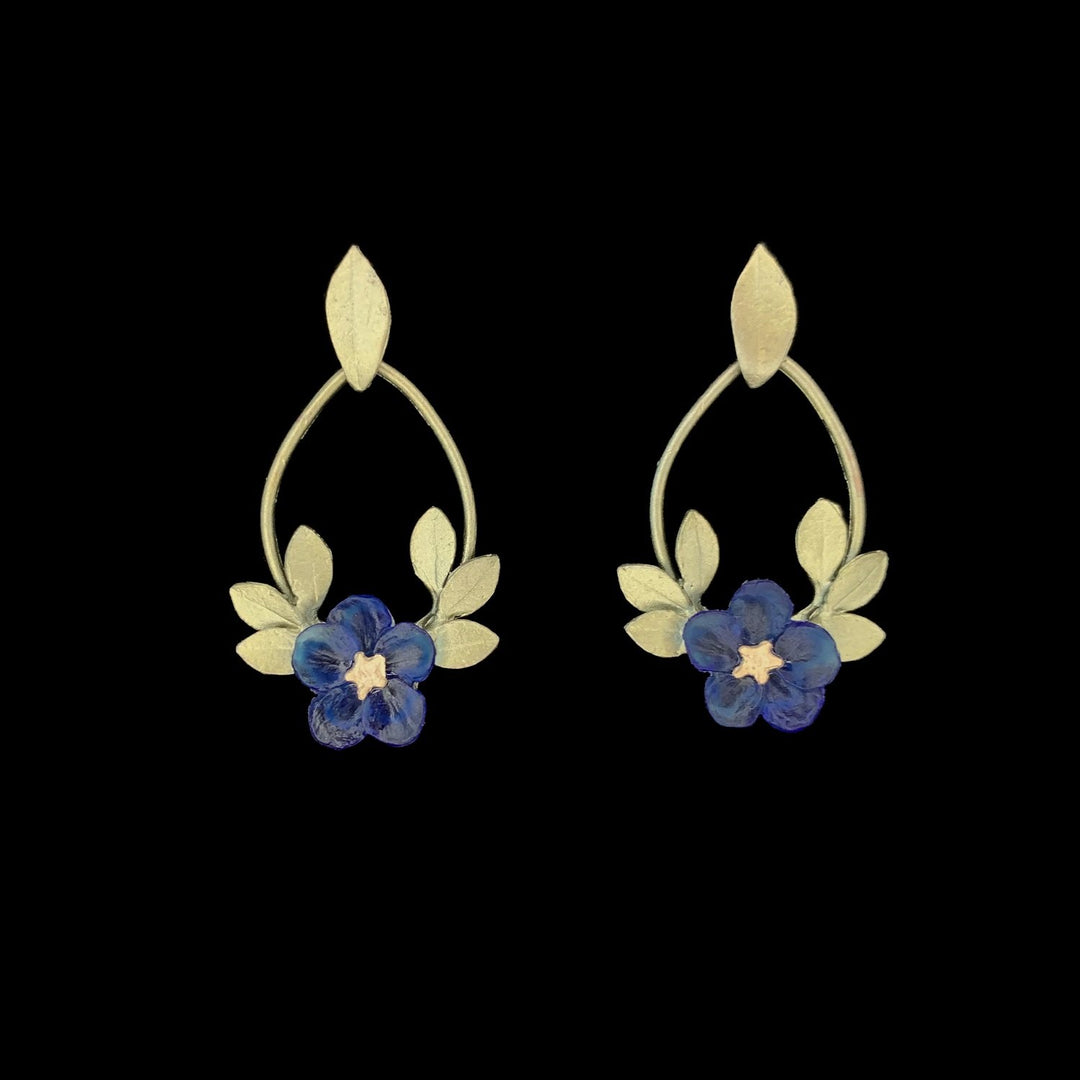 Blue Violet Earrings - Oval Post