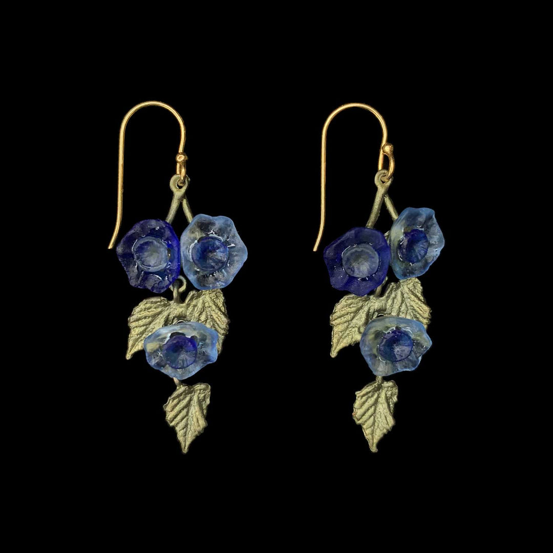 Morning Glory Earrings - Flower Wire