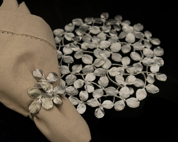Clover Napkin Rings - Pewter