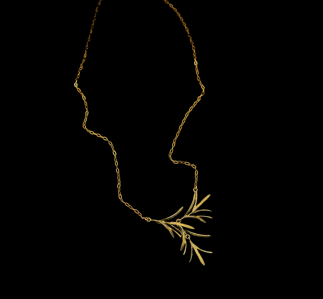 Dainty Rosemary Pendant - Petite Herb