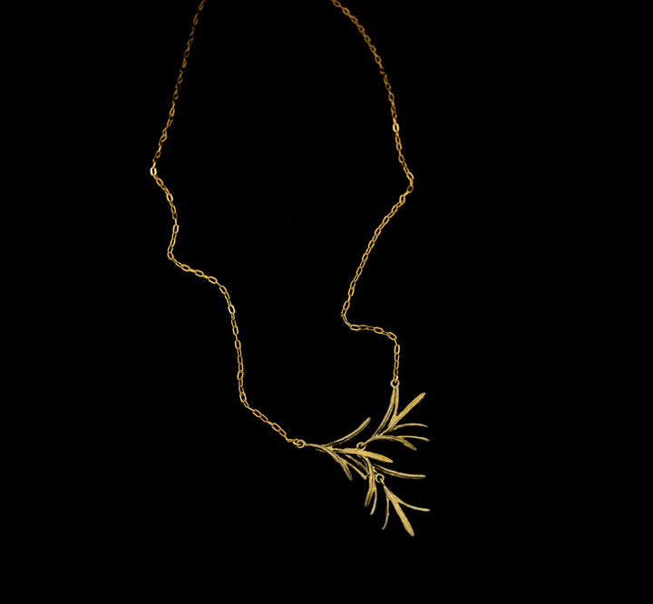Dainty Rosemary Pendant - Petite Herb