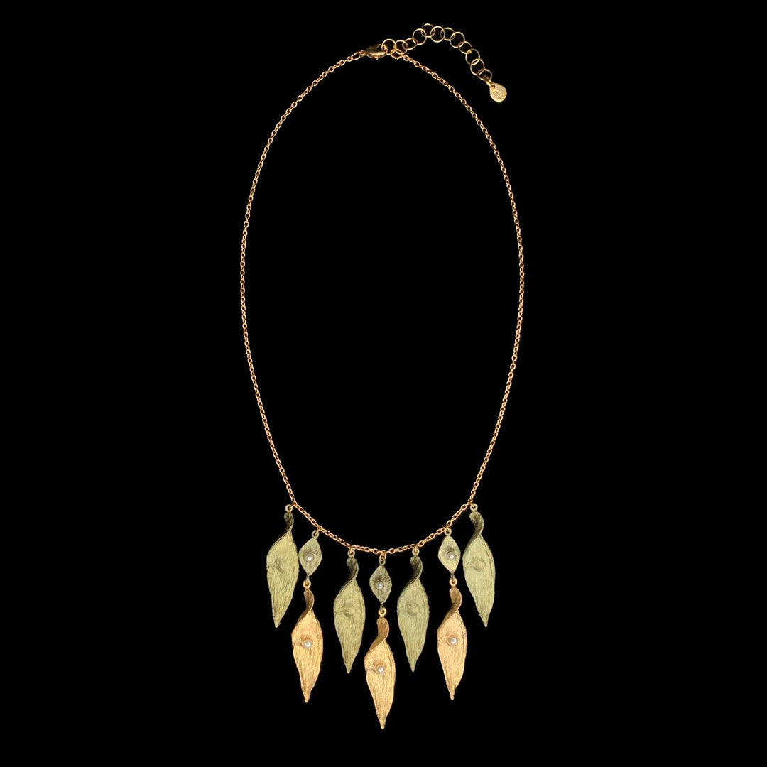 Spiral Pod Necklace - Drop