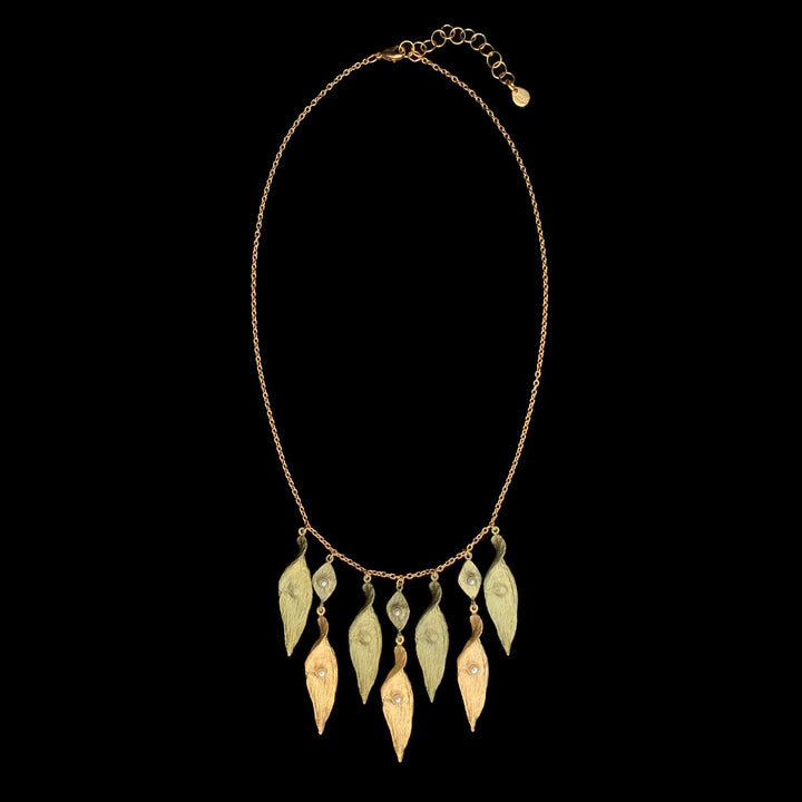 Spiral Pod Necklace - Drop