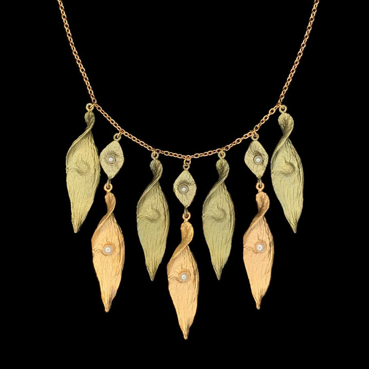 Spiral Pod Necklace - Drop