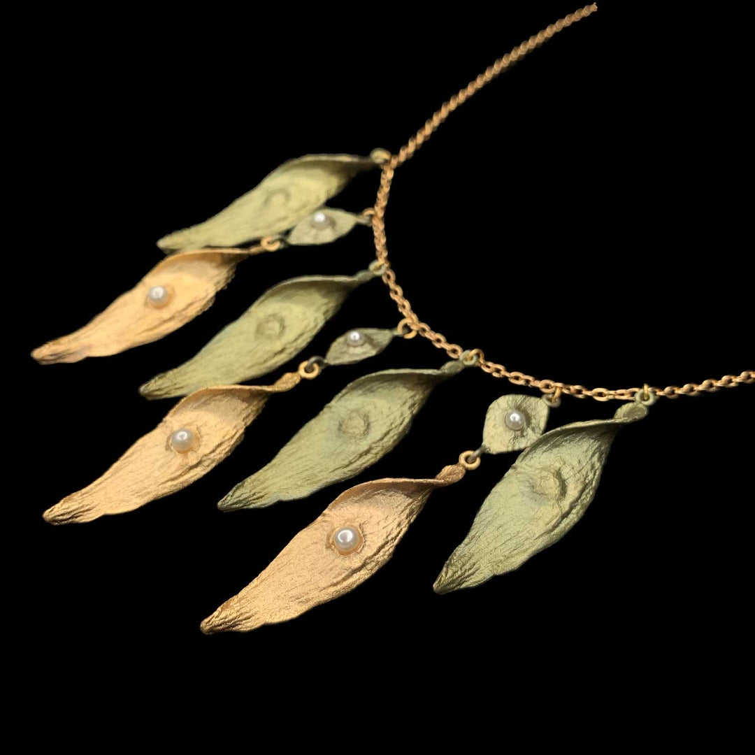 Spiral Pod Necklace - Drop