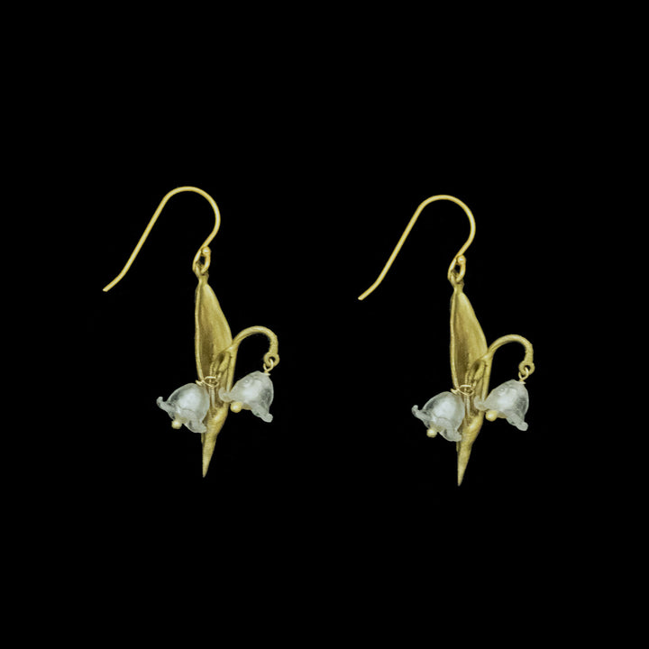 Lily of the Valley Earrings - 2-Flower Wire