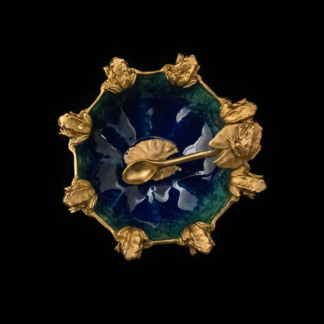 Frog Overlooking Pond Salt Dish