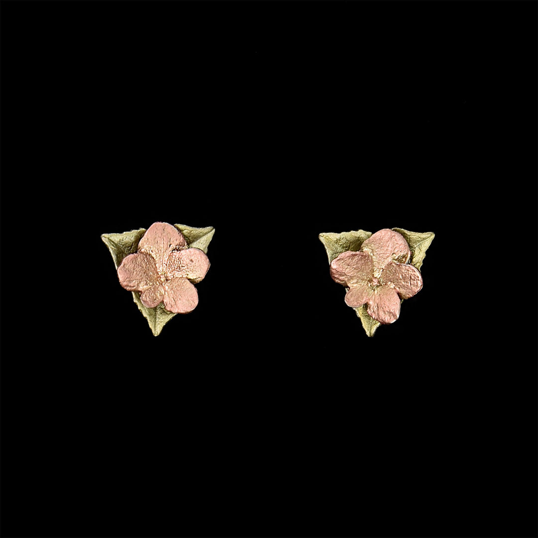 Hydrangea Earrings - Leaf Post