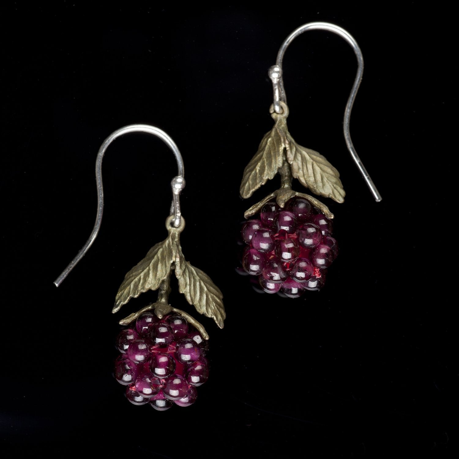 Raspberry Earrings - Wire Drop