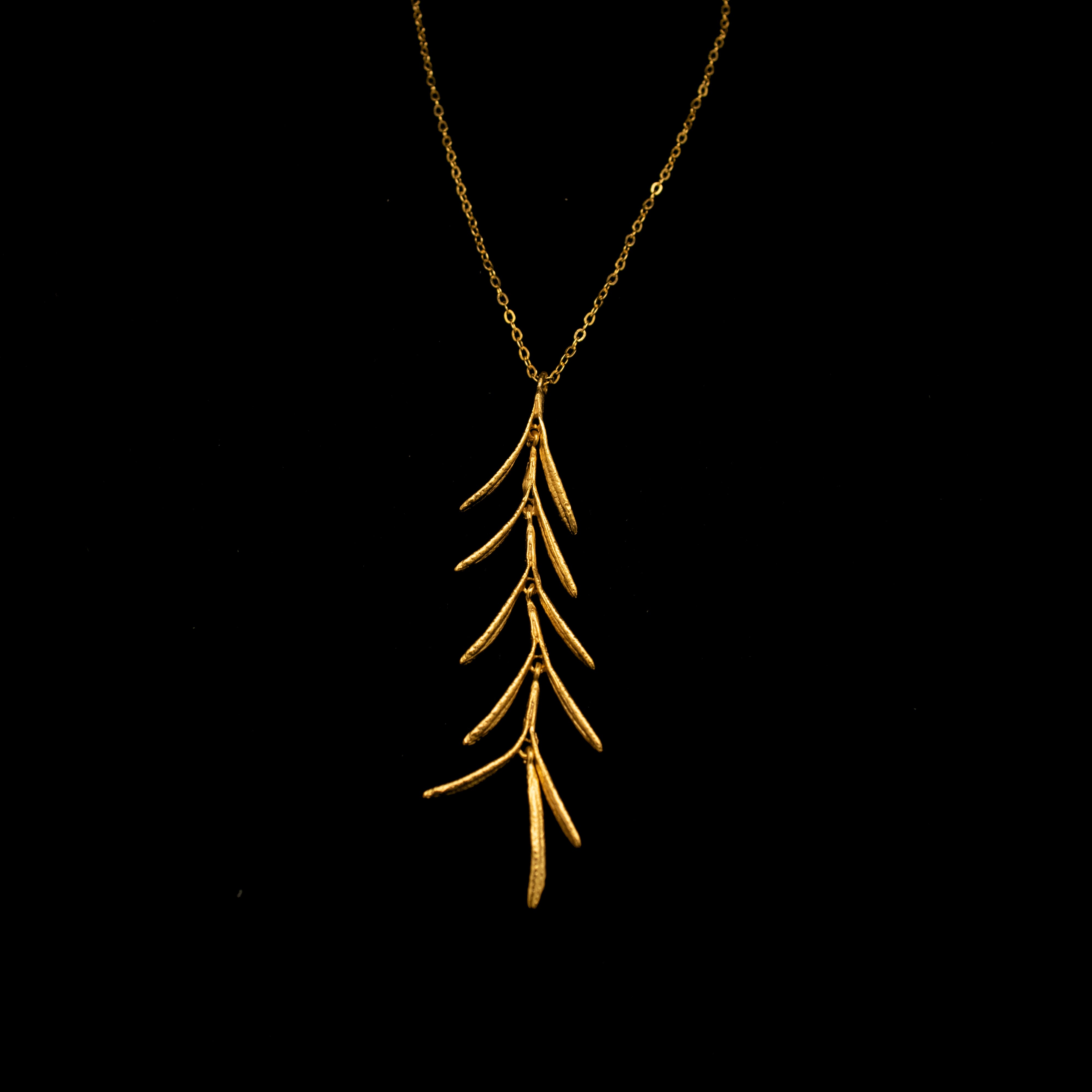 Fine Rosemary Gold Pendant
