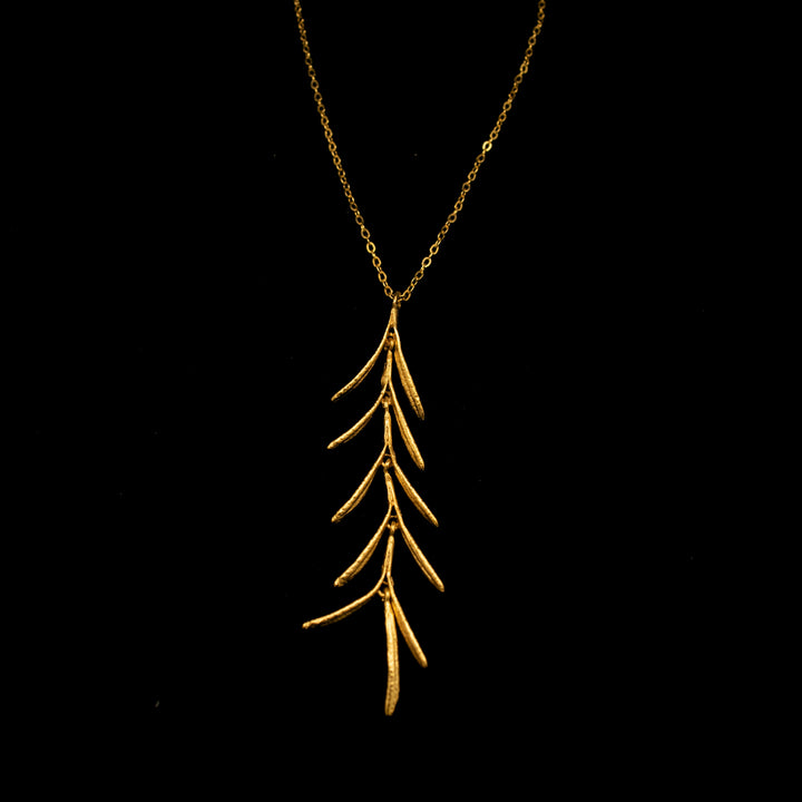 Fine Rosemary Gold Pendant