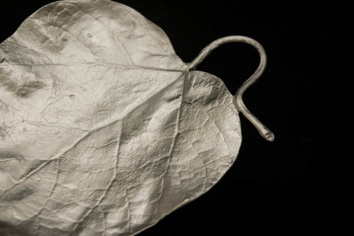 Catalpa Leaf Dish - Pewter