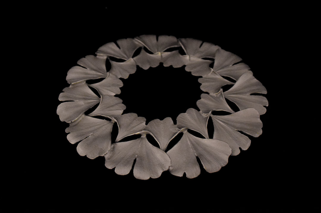 Ginkgo Trivet - Pewter