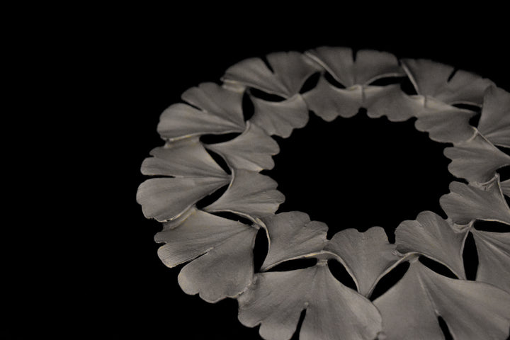 Ginkgo Trivet - Pewter