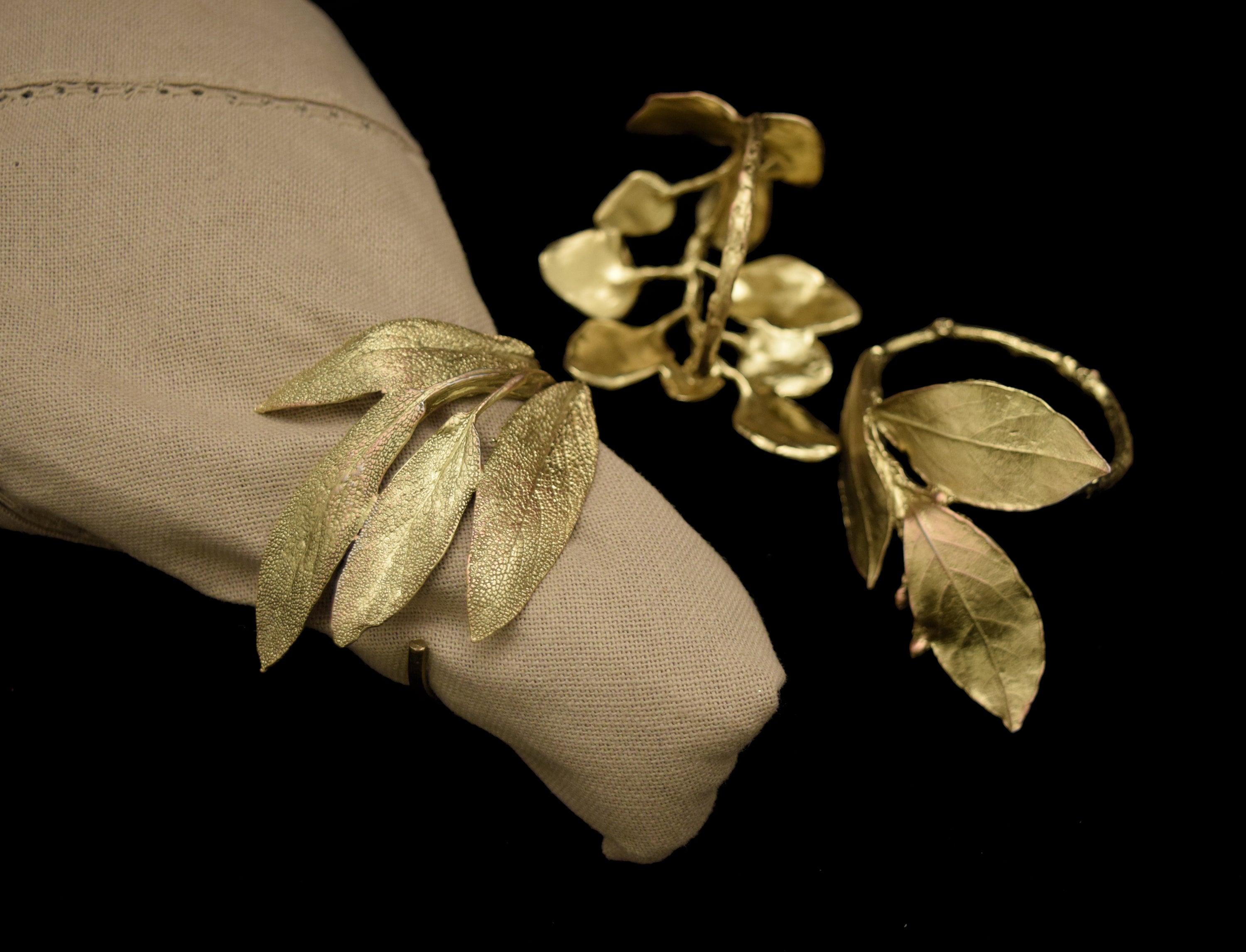 Herb Assortment for Eight Napkin Rings - Bronze