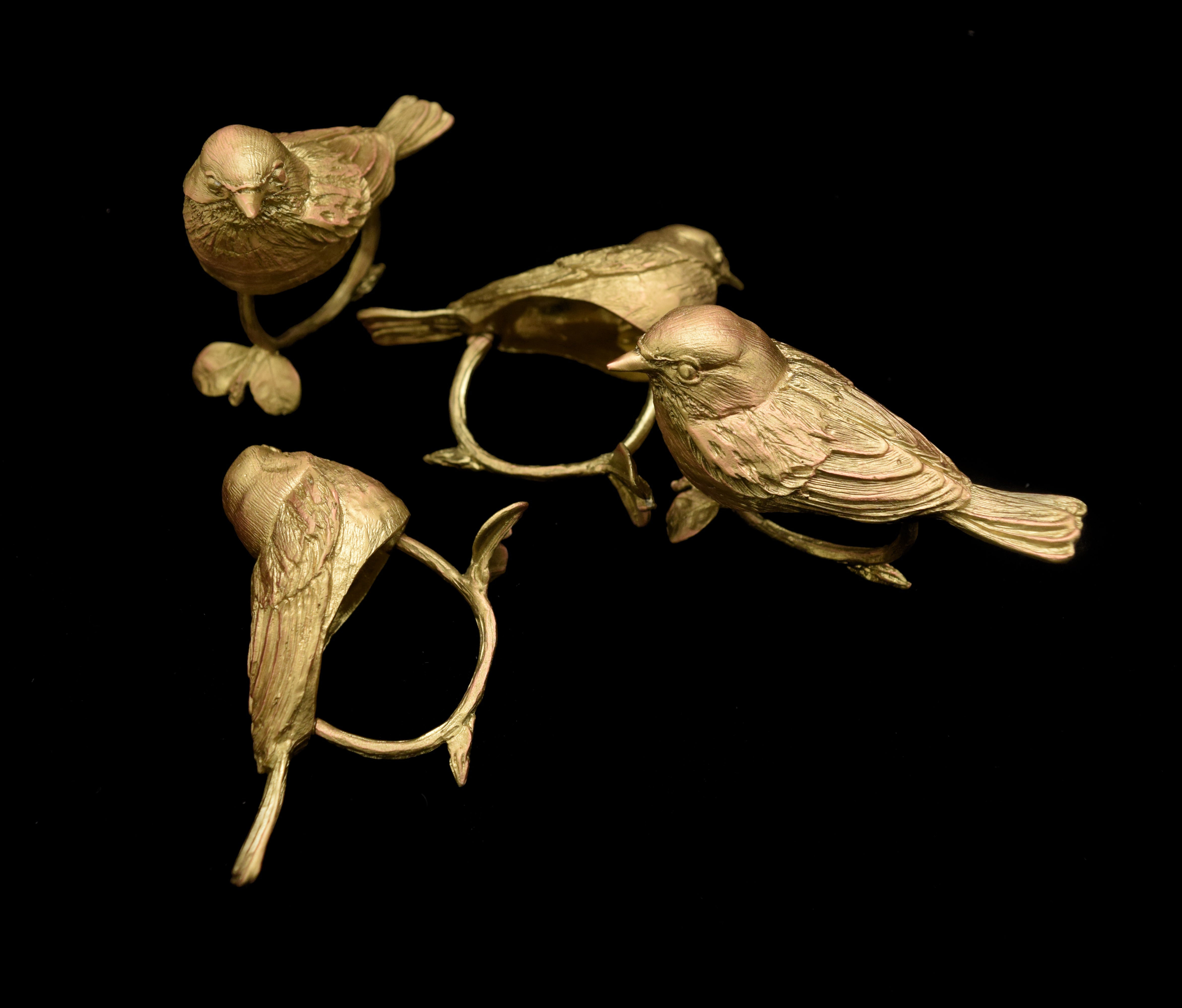 Warbler Napkin Rings - Bronze