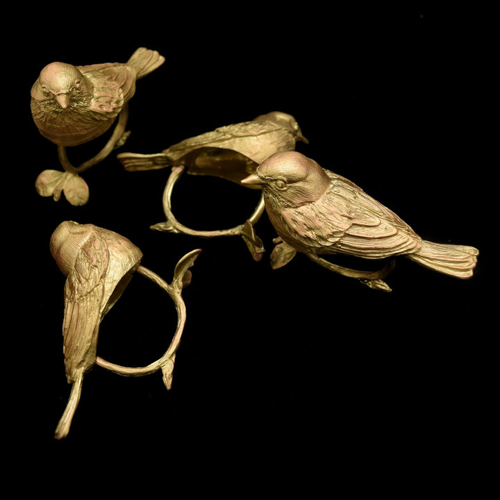 Warbler Napkin Rings - Bronze