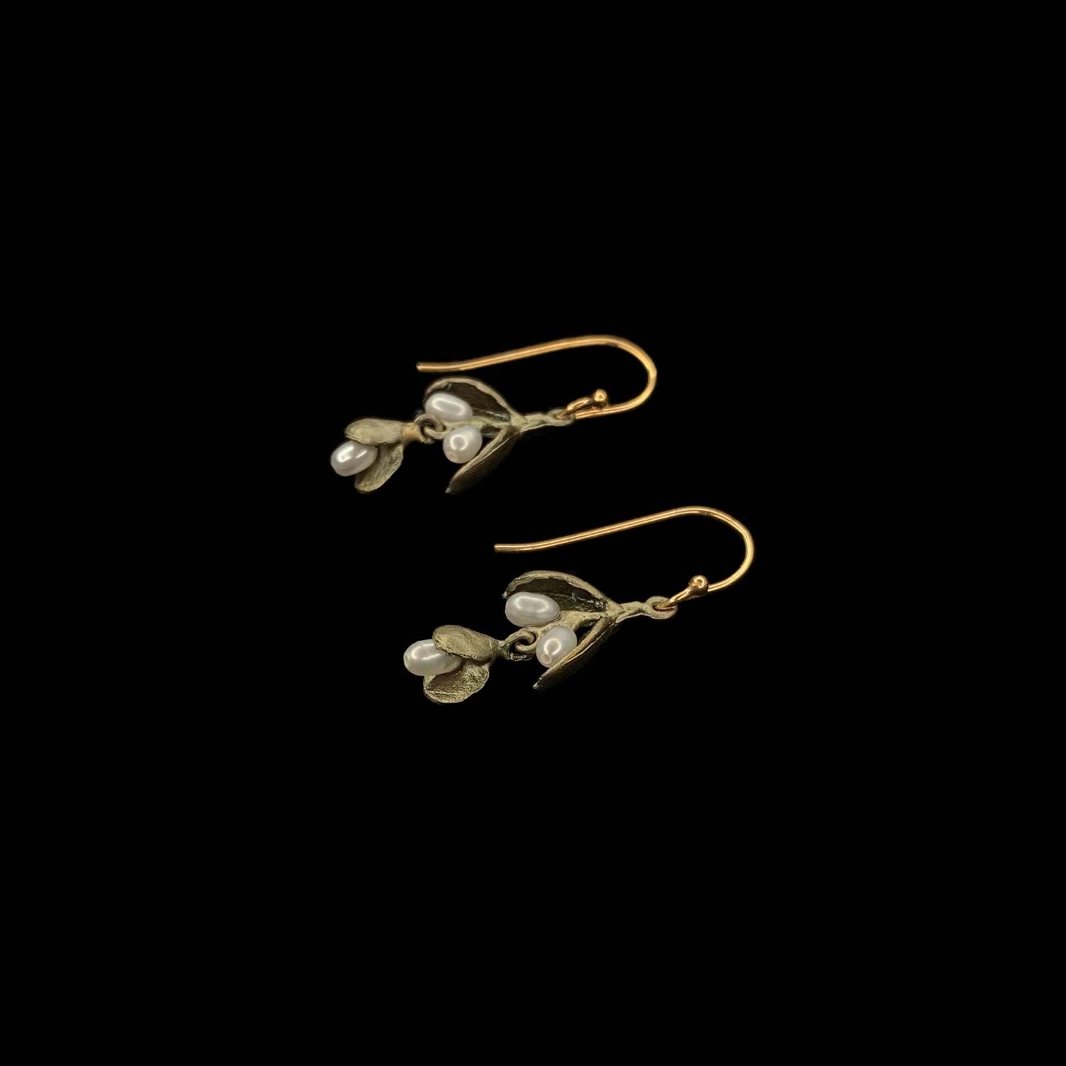 Eucalyptus Seed Earrings - Dainty Wire
