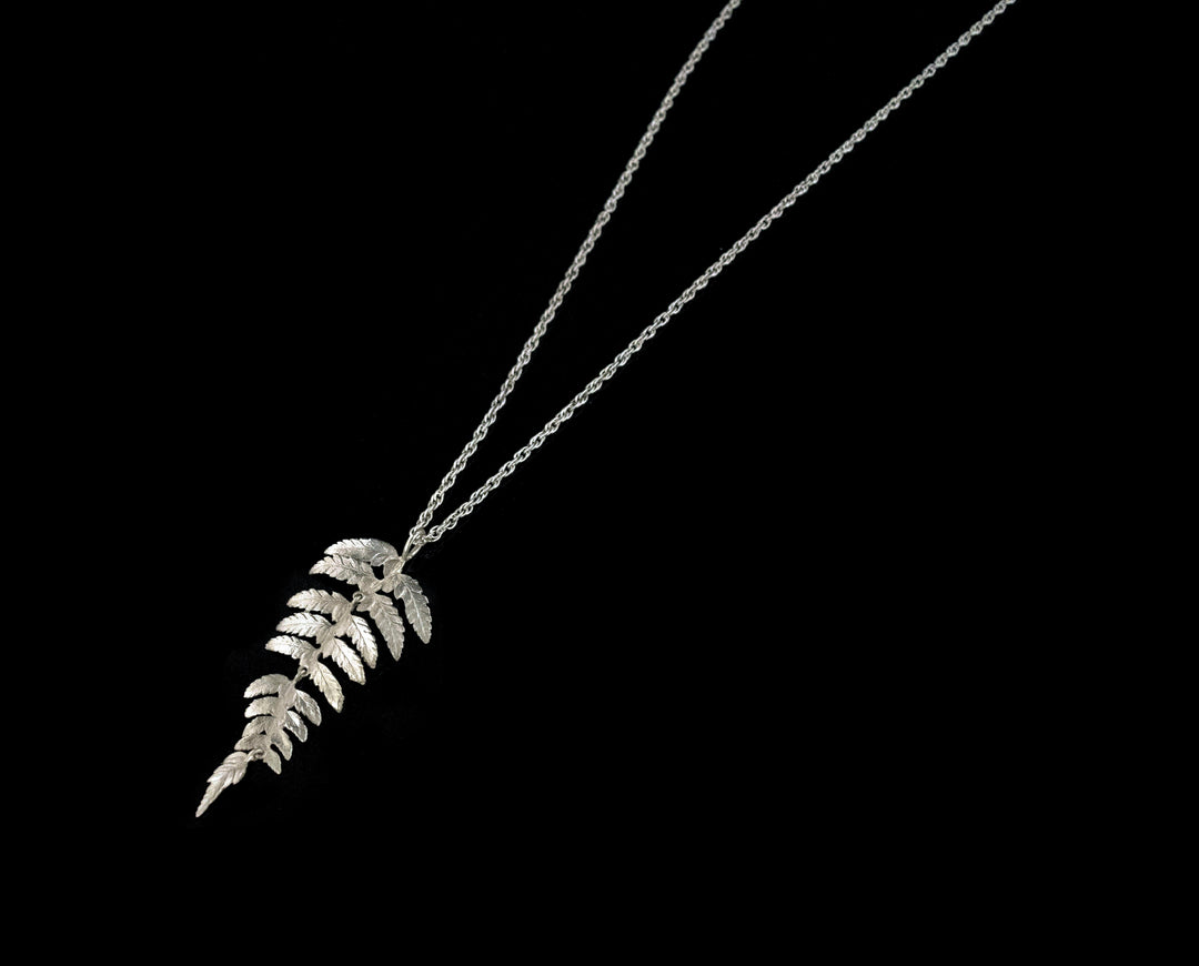 Fine Fern Silver Pendant