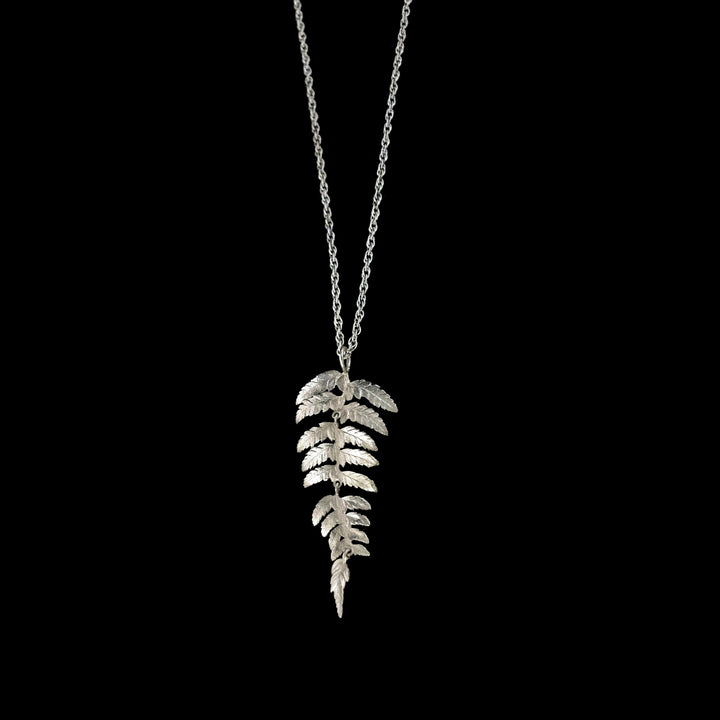 Fine Fern Silver Pendant