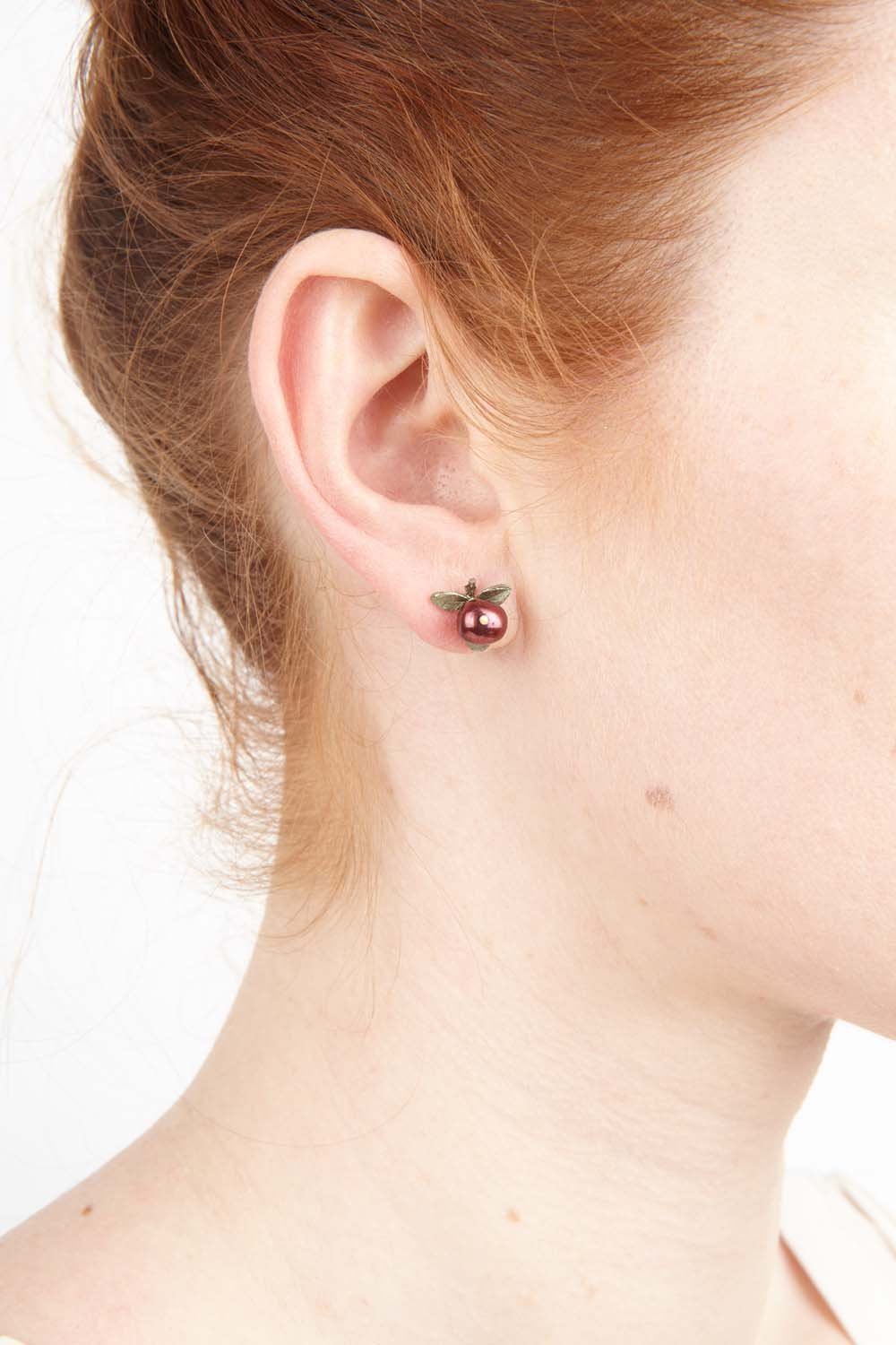 Cranberry Earrings - Post