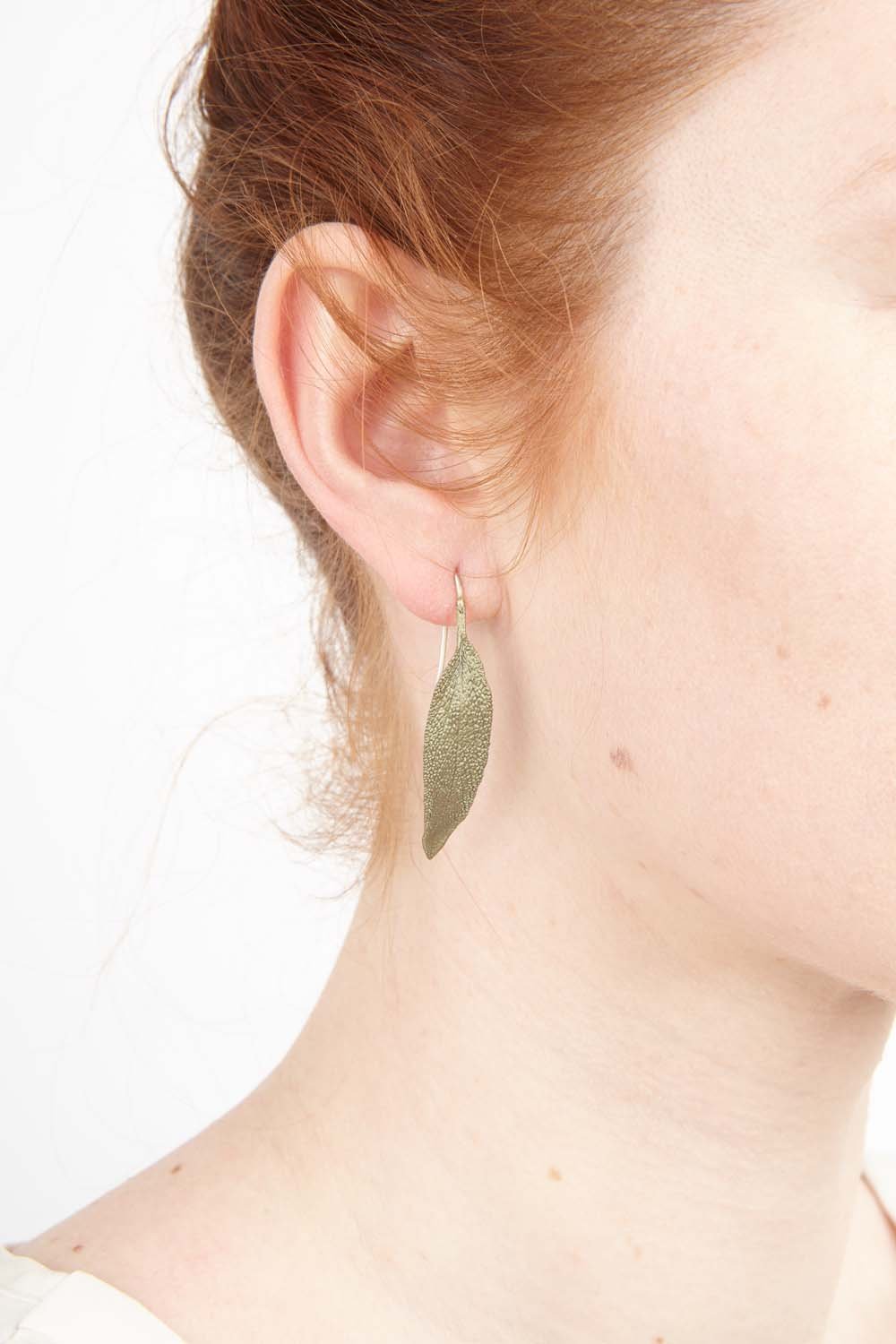 Sage Earrings - Leaf