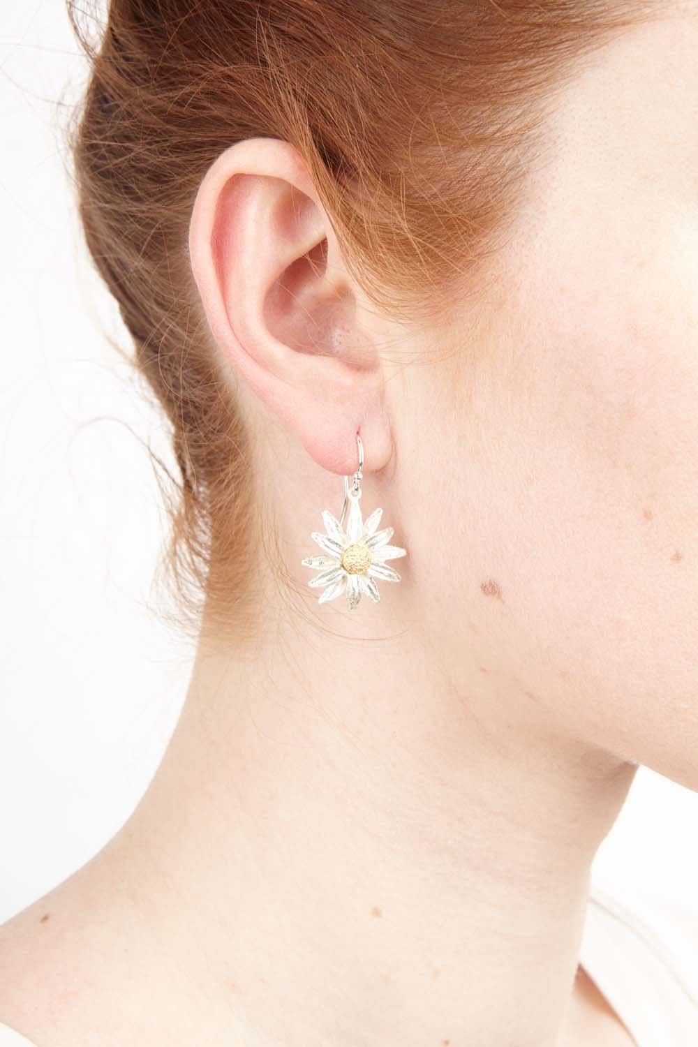 Daisy Earrings - Wire Drop