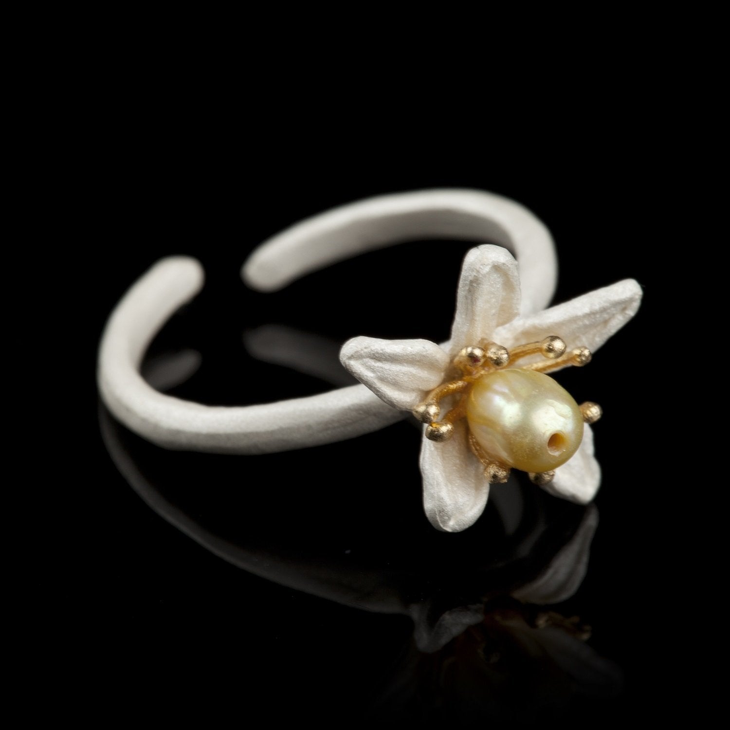 Orange Blossom Ring - Single Flower