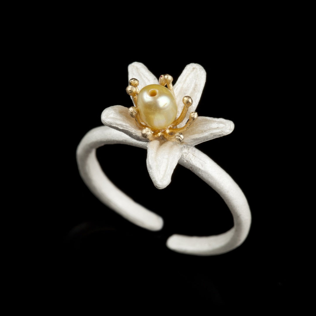 Orange Blossom Ring - Single Flower