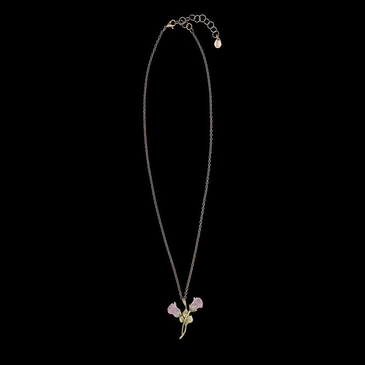 Blushing Rose Pendant - Dainty