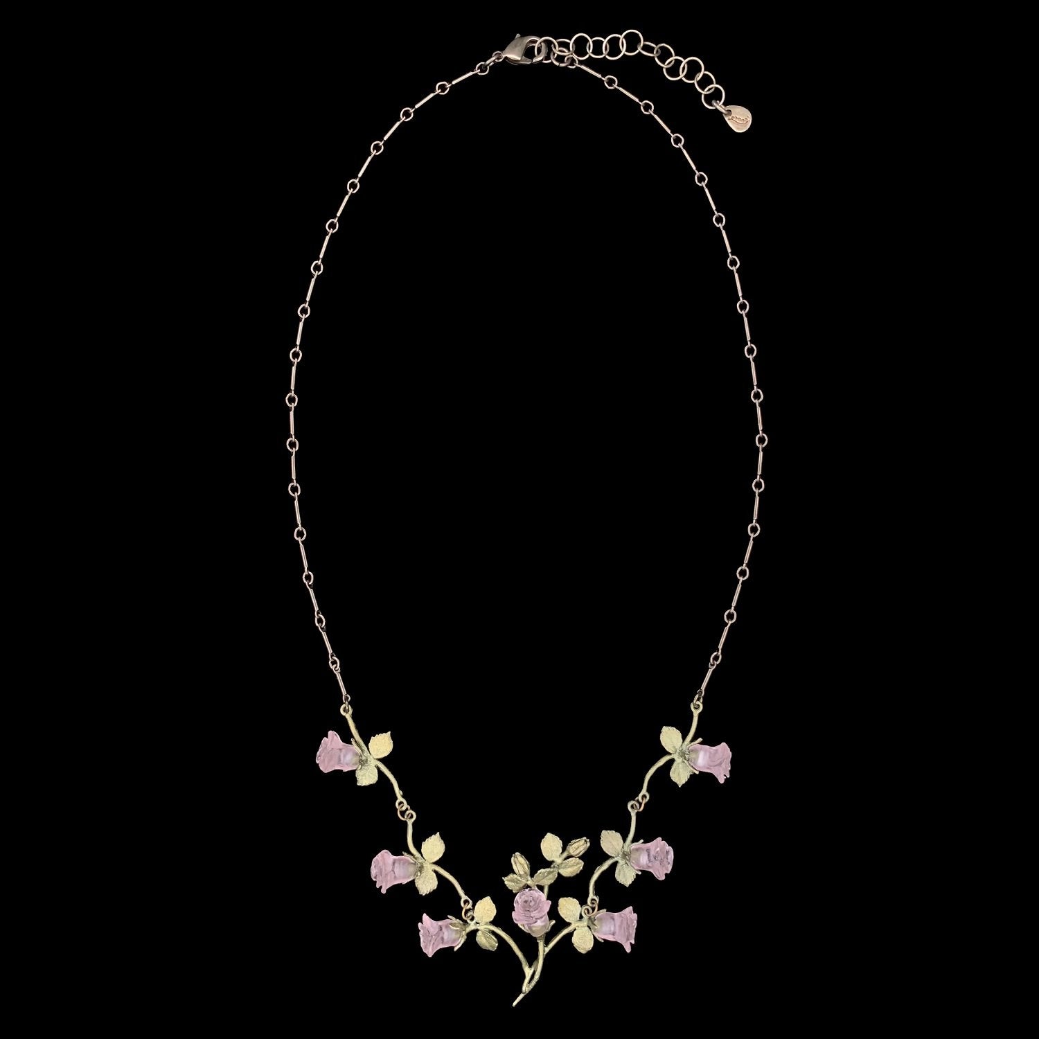 Blushing Rose Necklace - Vines