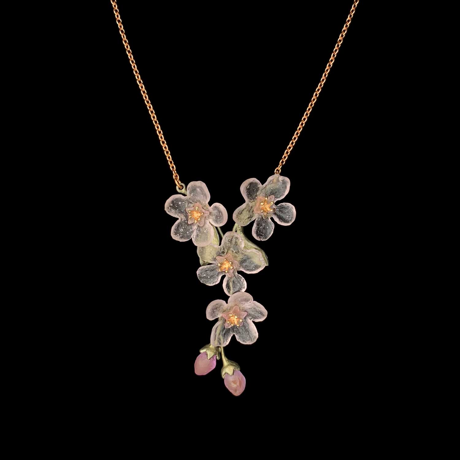 Peach Blossom Necklace - Flowers