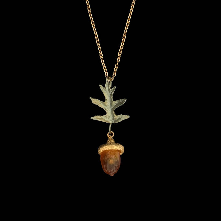 Pin Oak Pendant - Dainty