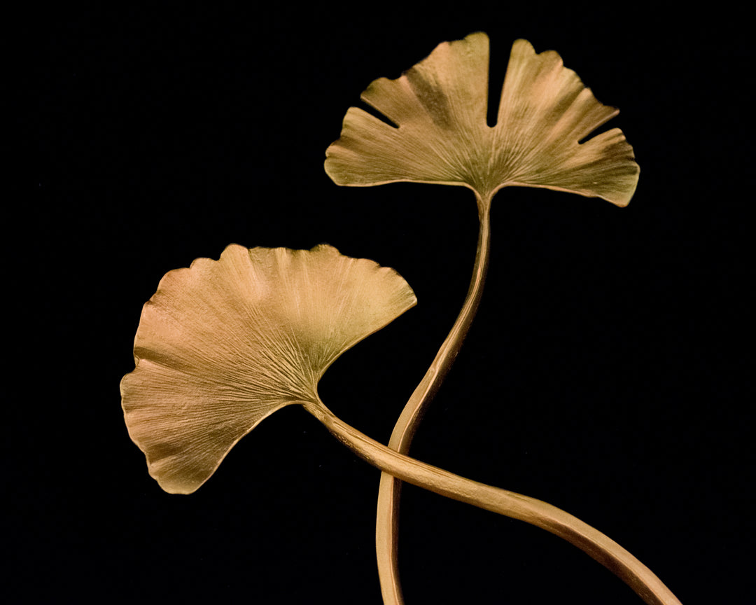 Ginkgo Serving Set - Bronze