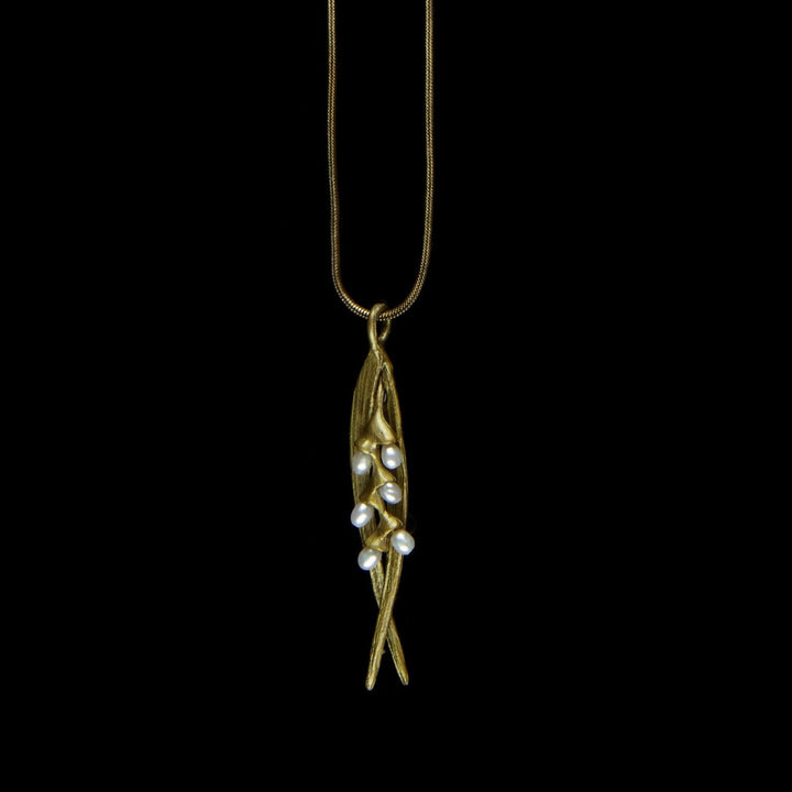 Rice Pendant - Snake Chain