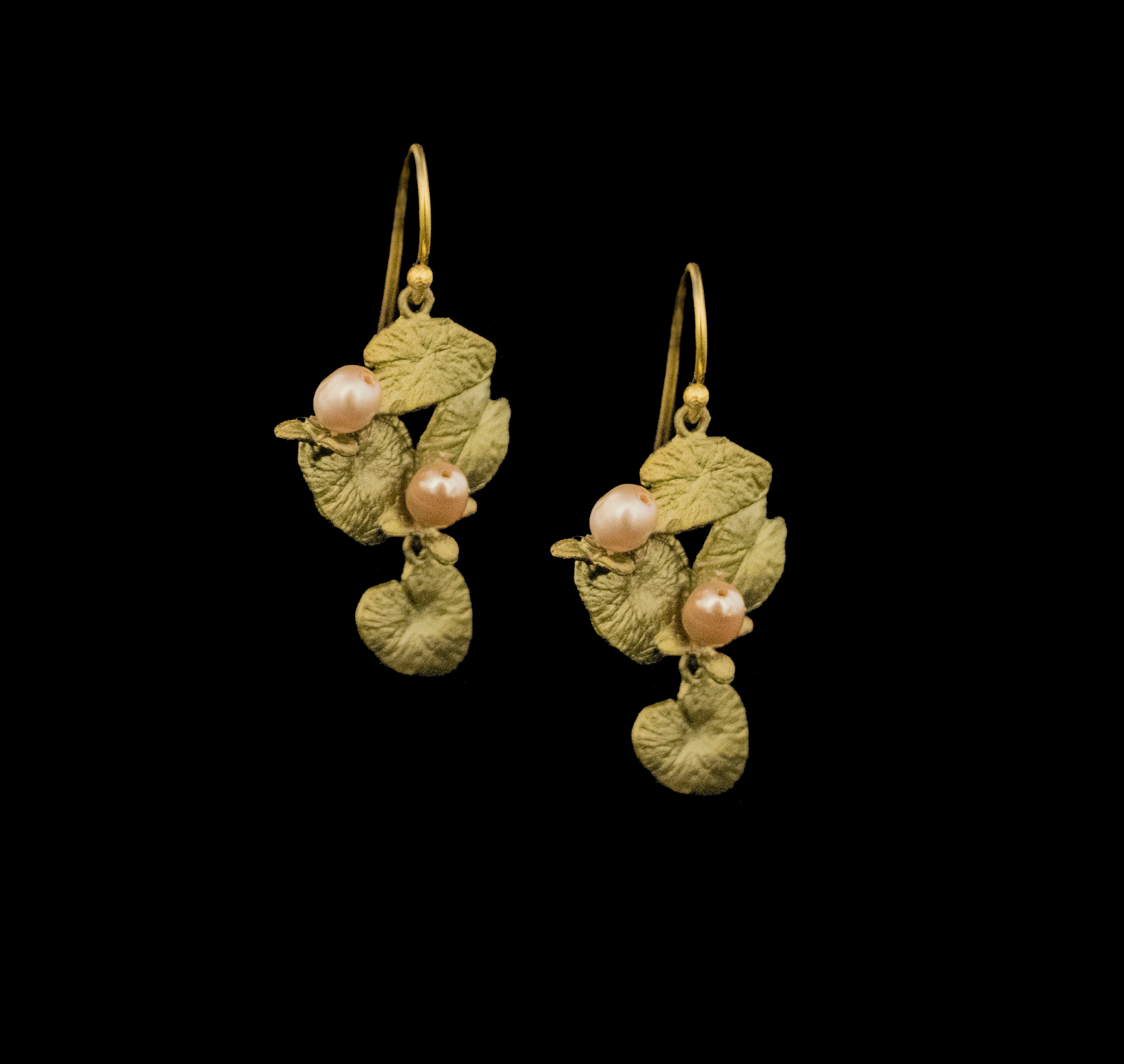 Water Lilies Wire Earrings