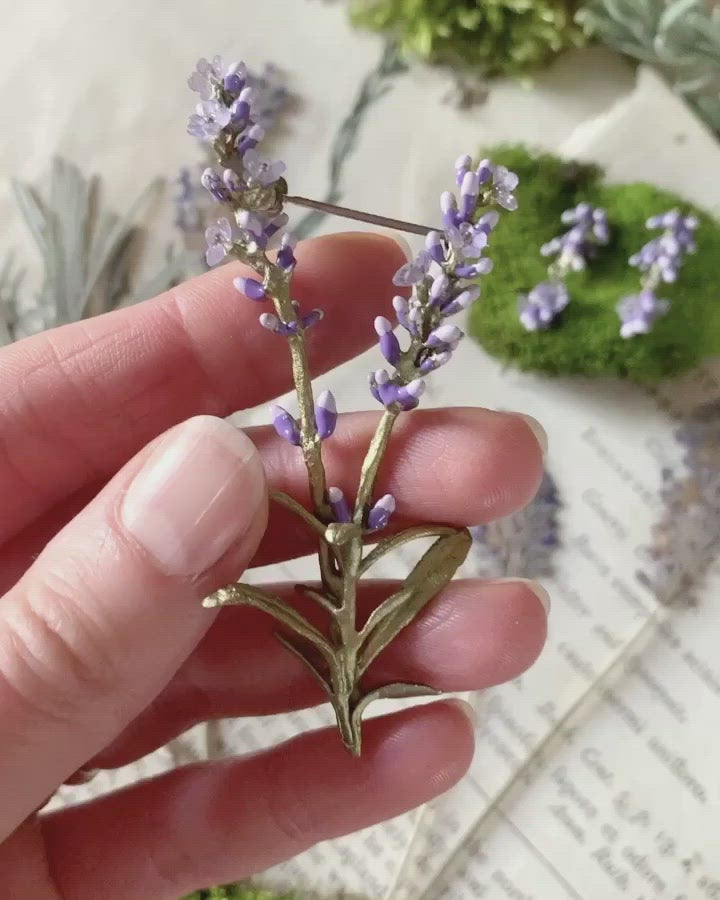 Lavender Brooch